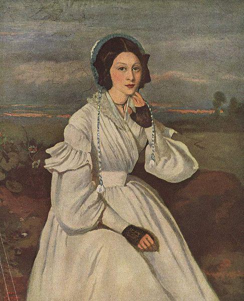Jean-Baptiste Camille Corot Portrat Madame Charmois Sweden oil painting art